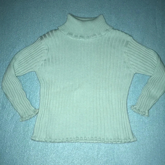 The Children’s Place ribbed scalloped sky blue sweater size 3T - Picture 1 of 4